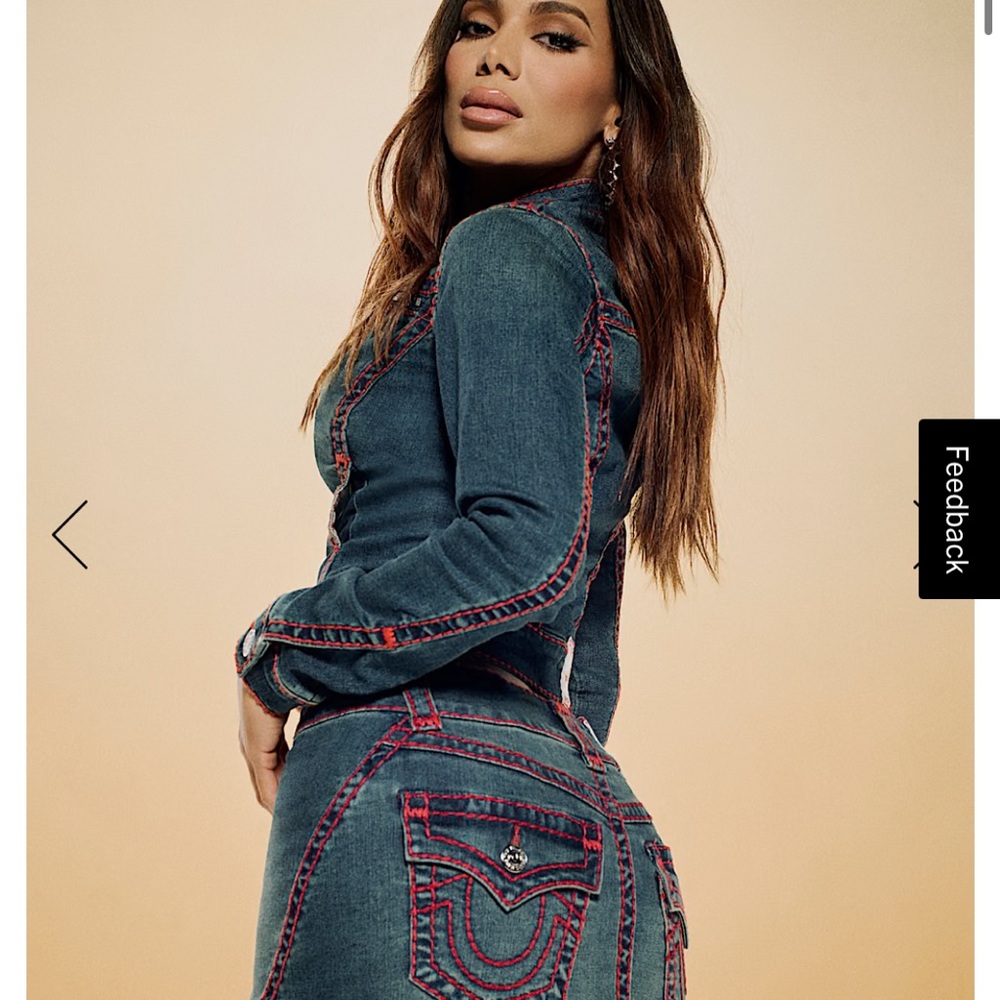 True Religion TWISTED SEAM SUPER T MINI SKIRT
